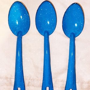 Enameled spoons 3pc set